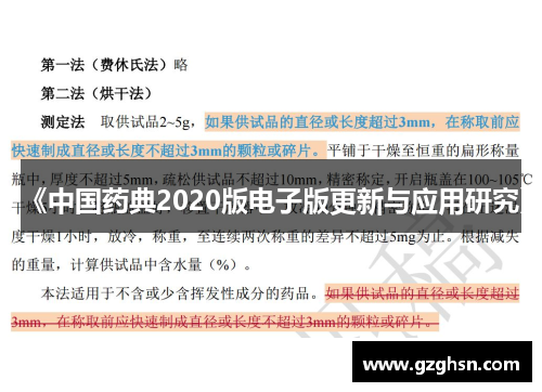 《中国药典2020版电子版更新与应用研究》